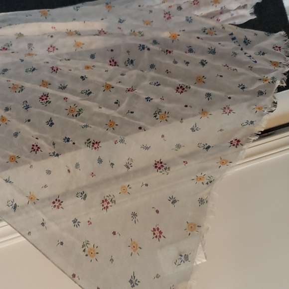 Coach Silk Modal Floral Scarf - Picture 4 of 5